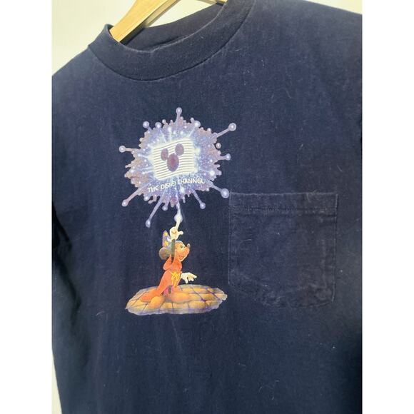 Vintage‎ Disney Channel Mickey Shirt Medium Woman’s Shirt 90s Disney - Picture 2 of 4